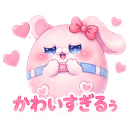 ハイウェストうさぎ【日常編】 Slack・Teams・Discord カスタム絵文字 5