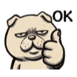 【でっぷりイヌ】太々しい！日常シュール犬 Slack・Teams・Discord カスタム絵文字 1