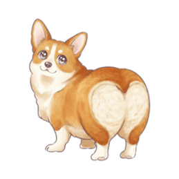 【40種】コーギー犬 お尻かわいいスタンプ Slack・Teams・Discord カスタム絵文字 40