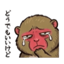 【でっぷり猿】太々しいサル！日常シュール Slack・Teams・Discord カスタム絵文字 8