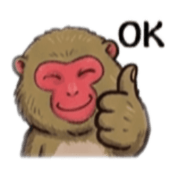 【でっぷり猿】太々しいサル！日常シュール Slack・Teams・Discord カスタム絵文字 15