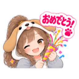 もふもふ！いぬ女子のすなおな日常 40種類 Slack・Teams・Discord カスタム絵文字 33