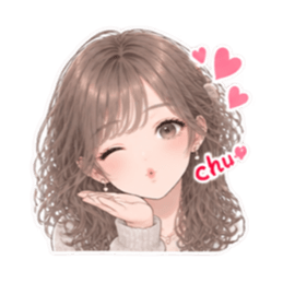 女友達との日常 女子会 かわいい40種類 Slack・Teams・Discord カスタム絵文字 8