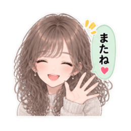 女友達との日常 女子会 かわいい40種類 Slack・Teams・Discord カスタム絵文字 10