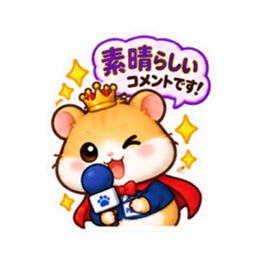 ハムスター記者の取材中！ スタンプ 40種類 Slack・Teams・Discord カスタム絵文字 33