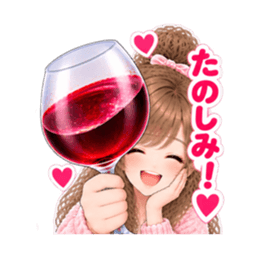 巨大ワイングラス系 女子の日常会話 40種類 Slack・Teams・Discord カスタム絵文字 7