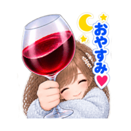 巨大ワイングラス系 女子の日常会話 40種類 Slack・Teams・Discord カスタム絵文字 11