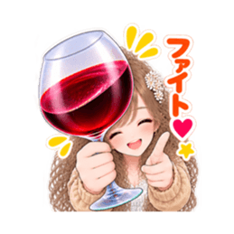 巨大ワイングラス系 女子の日常会話 40種類 Slack・Teams・Discord カスタム絵文字 19