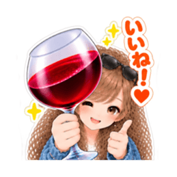 巨大ワイングラス系 女子の日常会話 40種類 Slack・Teams・Discord カスタム絵文字 27