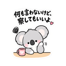 寂しがりや かまってコアラちゃん 全40種類 Slack・Teams・Discord カスタム絵文字 6