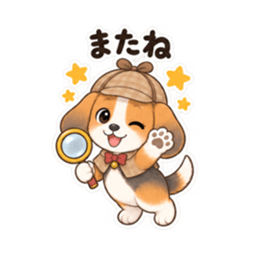 ビーグル探偵くん｜毎日使える推理スタンプ Slack・Teams・Discord カスタム絵文字 17