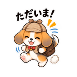 ビーグル探偵くん｜毎日使える推理スタンプ Slack・Teams・Discord カスタム絵文字 18
