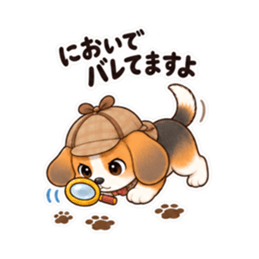 ビーグル探偵くん｜毎日使える推理スタンプ Slack・Teams・Discord カスタム絵文字 34