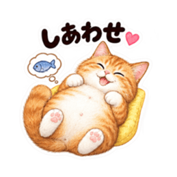 個性派にゃんこの日常 40種類 Slack・Teams・Discord カスタム絵文字 16