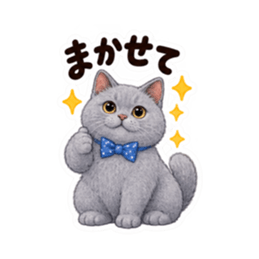個性派にゃんこの日常 40種類 Slack・Teams・Discord カスタム絵文字 19