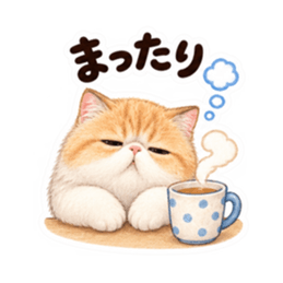 個性派にゃんこの日常 40種類 Slack・Teams・Discord カスタム絵文字 28
