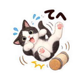 個性派にゃんこの日常 40種類 Slack・Teams・Discord カスタム絵文字 32
