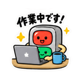ゆるっと信号くん シンプルな挨拶スタンプ Slack・Teams・Discord カスタム絵文字 14