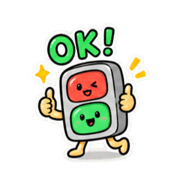 ゆるっと信号くん シンプルな挨拶スタンプ Slack・Teams・Discord カスタム絵文字 35