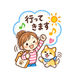 メモでデコ挨拶♪主婦とわんこのクレヨン Slack・Teams・Discord カスタム絵文字 16