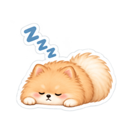 もふもふポメラニアン癒しスタンプ 40種類 Slack・Teams・Discord カスタム絵文字 2