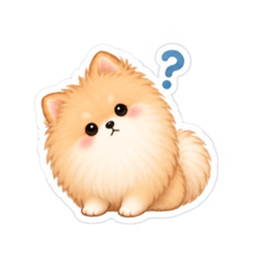 もふもふポメラニアン癒しスタンプ 40種類 Slack・Teams・Discord カスタム絵文字 5