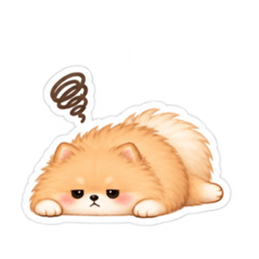 もふもふポメラニアン癒しスタンプ 40種類 Slack・Teams・Discord カスタム絵文字 6