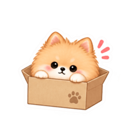 もふもふポメラニアン癒しスタンプ 40種類 Slack・Teams・Discord カスタム絵文字 13