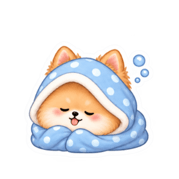 もふもふポメラニアン癒しスタンプ 40種類 Slack・Teams・Discord カスタム絵文字 15