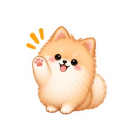 もふもふポメラニアン癒しスタンプ 40種類 Slack・Teams・Discord カスタム絵文字 16