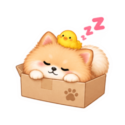 もふもふポメラニアン癒しスタンプ 40種類 Slack・Teams・Discord カスタム絵文字 32