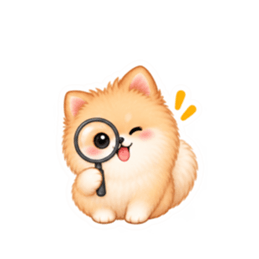 もふもふポメラニアン癒しスタンプ 40種類 Slack・Teams・Discord カスタム絵文字 34