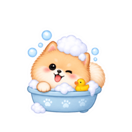 もふもふポメラニアン癒しスタンプ 40種類 Slack・Teams・Discord カスタム絵文字 35
