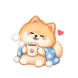 もふもふポメラニアン癒しスタンプ 40種類 Slack・Teams・Discord カスタム絵文字 36