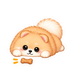 もふもふポメラニアン癒しスタンプ 40種類 Slack・Teams・Discord カスタム絵文字 38