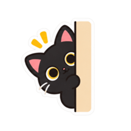 ゆるかわ黒猫 毎日使える猫スタンプ 40種類 Slack・Teams・Discord カスタム絵文字 4