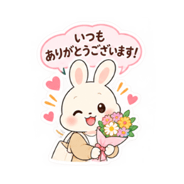 送迎ママうさぎ 習い事連絡スタンプ 40種類 Slack・Teams・Discord カスタム絵文字 9