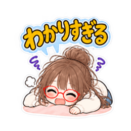 それ、私です。20代女子の日常会話スタンプ Slack・Teams・Discord カスタム絵文字 17