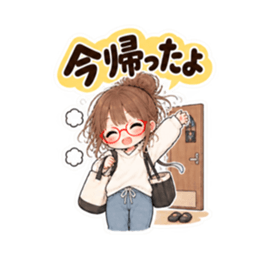 それ、私です。20代女子の日常会話スタンプ Slack・Teams・Discord カスタム絵文字 34