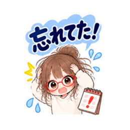 それ、私です。20代女子の日常会話スタンプ Slack・Teams・Discord カスタム絵文字 35