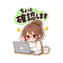 それ、私です。20代女子の日常会話スタンプ Slack・Teams・Discord カスタム絵文字 38