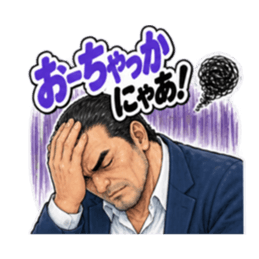 福岡 博多 久留米のおっちゃん劇画スタンプ Slack・Teams・Discord カスタム絵文字 33