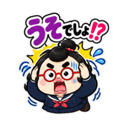 卵丸子ちゃんの中学生女子スタンプ40種類 Slack・Teams・Discord カスタム絵文字 12