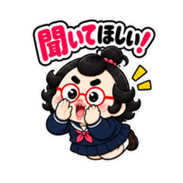 卵丸子ちゃんの中学生女子スタンプ40種類 Slack・Teams・Discord カスタム絵文字 20