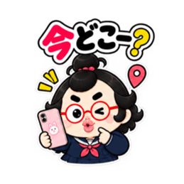 卵丸子ちゃんの中学生女子スタンプ40種類 Slack・Teams・Discord カスタム絵文字 21