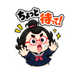 卵丸子ちゃんの中学生女子スタンプ40種類 Slack・Teams・Discord カスタム絵文字 23