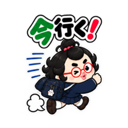卵丸子ちゃんの中学生女子スタンプ40種類 Slack・Teams・Discord カスタム絵文字 24