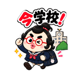 卵丸子ちゃんの中学生女子スタンプ40種類 Slack・Teams・Discord カスタム絵文字 29