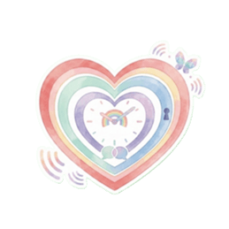 やさしいハート♡ふんわりパステルスタンプ Slack・Teams・Discord カスタム絵文字 1