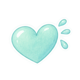 やさしいハート♡ふんわりパステルスタンプ Slack・Teams・Discord カスタム絵文字 4